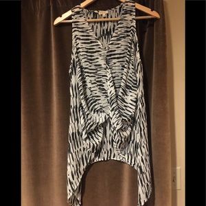 Zebra print light weight tank top
